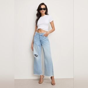 Good American Good Skate Crop Jean